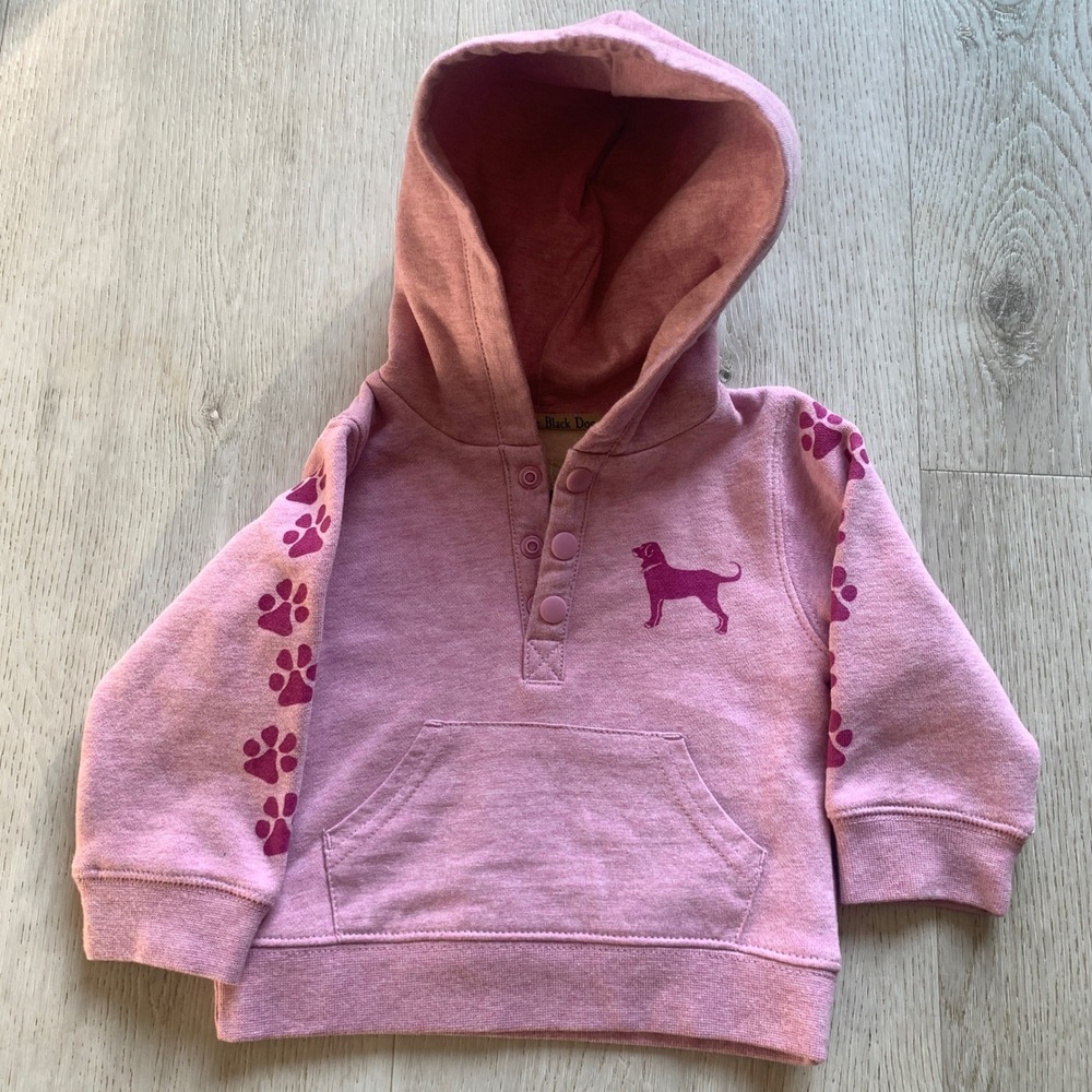 The Black Dog Lil'‎ Kids Pink Classic Pullover Hoodie Sweatshirt